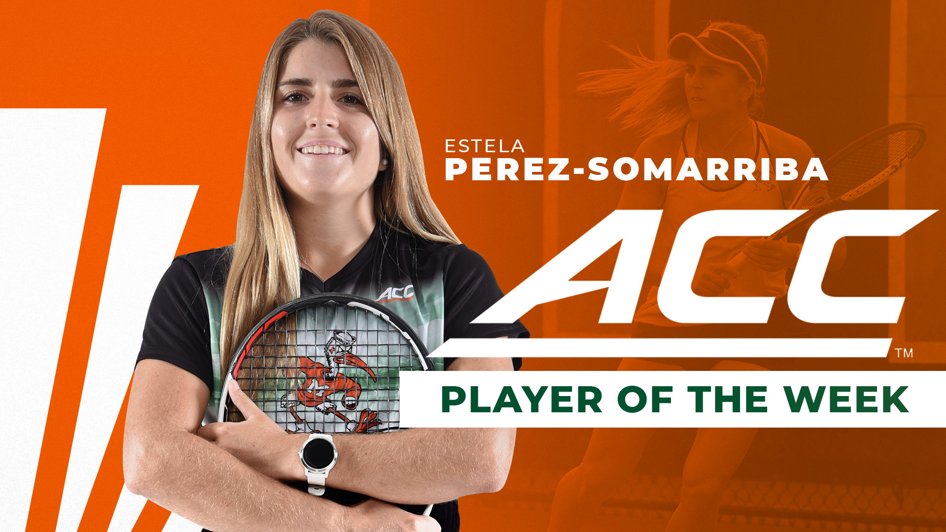 Perez-Somarriba Selected as ACC Player of the Week