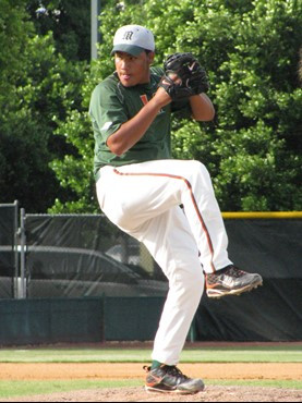 Daniel Miranda at the Orange-Green World Series on Monday.