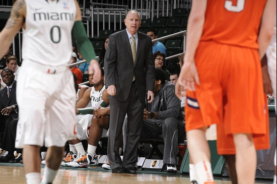 Coach Jim Larranaga; Clemson