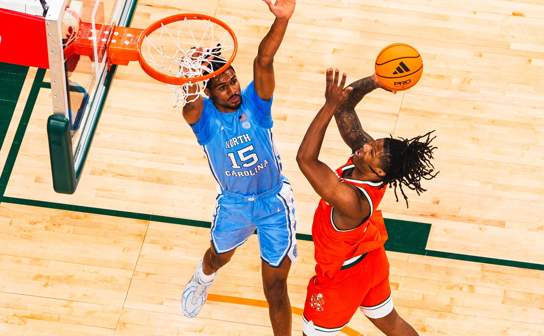 Miami Upsets No. 11 North Carolina, 75-66