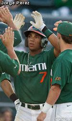 No. 11 Miami Uses Four Homers in 9-6 Win Over St. Thomas
