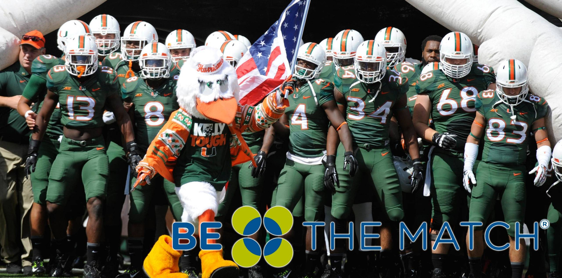 @CanesFootball Teams Up with Be The Match