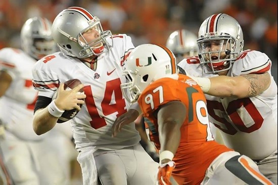 2011 Miami Hurricanes Football vs Ohio State Adewale Ojomo