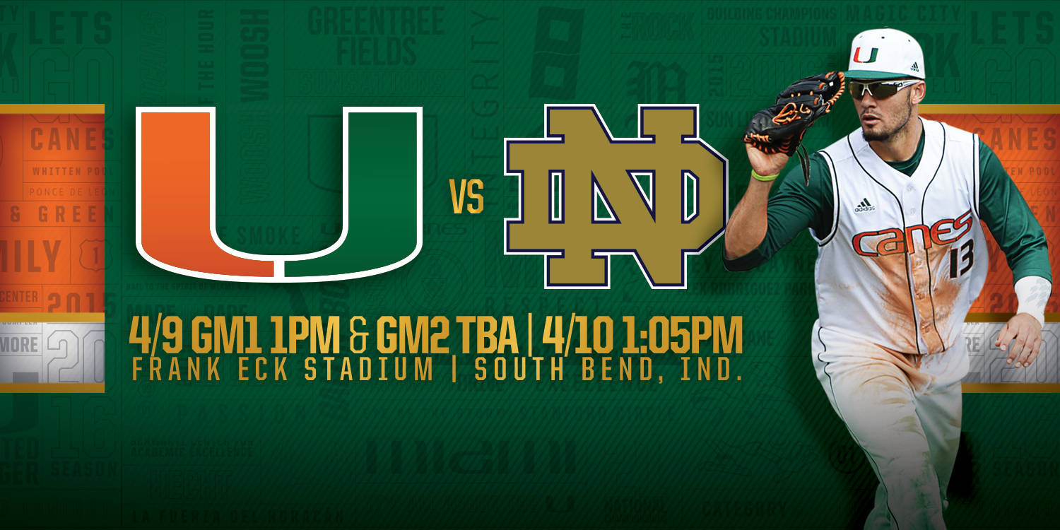 No. 2 Miami to Play Fighting Irish in South Bend