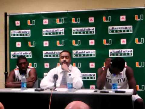 2/20/11 - Coach Haith, Durand Scott and Malcolm Grant