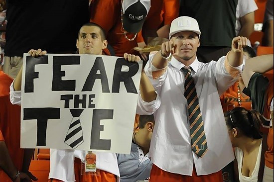 2011 Miami Hurricanes Football vs Ohio State Fans Fear the Tie