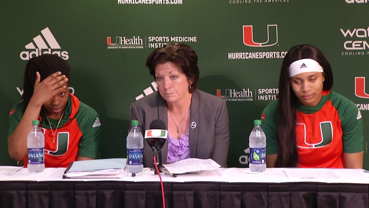 Coach Meier, Kelsey Marshall and Shaneese Bailey | Post Game Presser vs. VT | 2.25.18