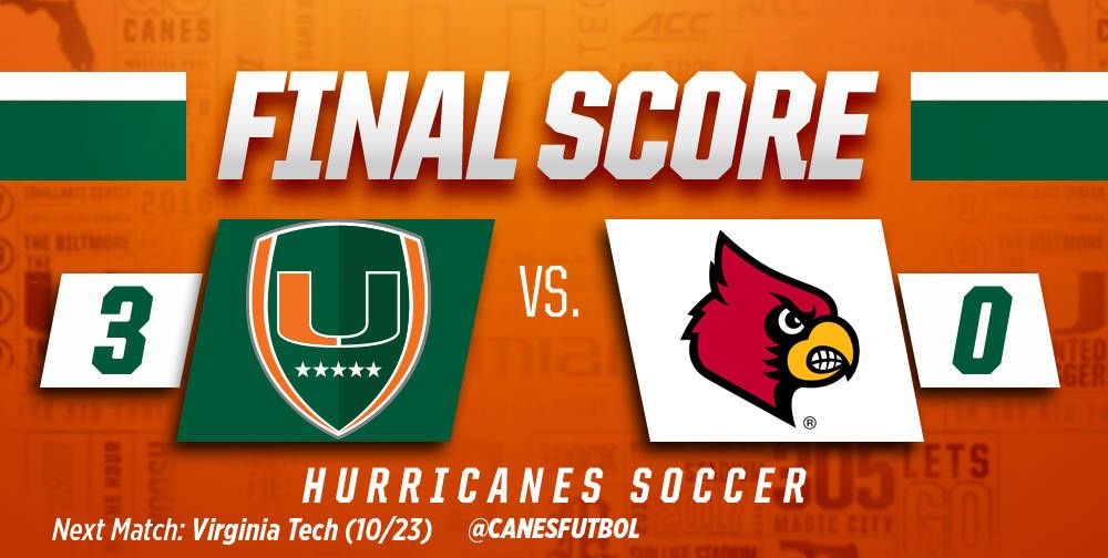 Johnson Notches Hat Trick in 3-0 Victory over UofL