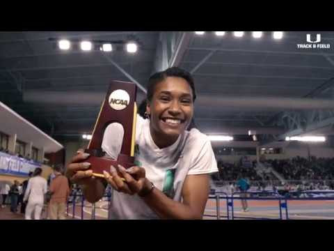 Michelle Atherley becomes Miami's 17th National Champion in Track & Field