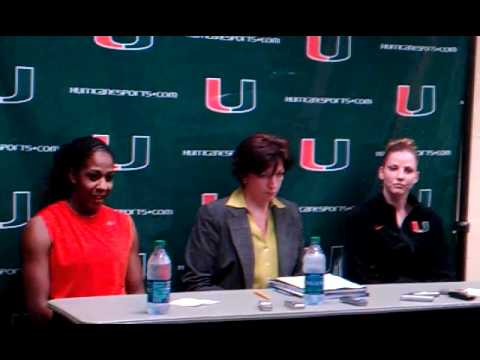 01/26/12 Post-Game Press Conference - Katie Meier, Shenise Johnson and Stefanie Yderstrom