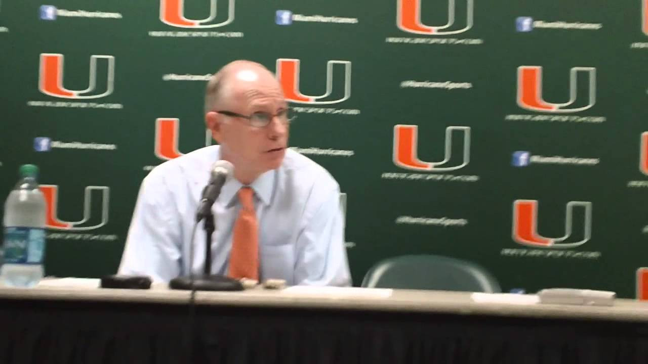 Coach Jim Larranaga - Dec. 14, 2012