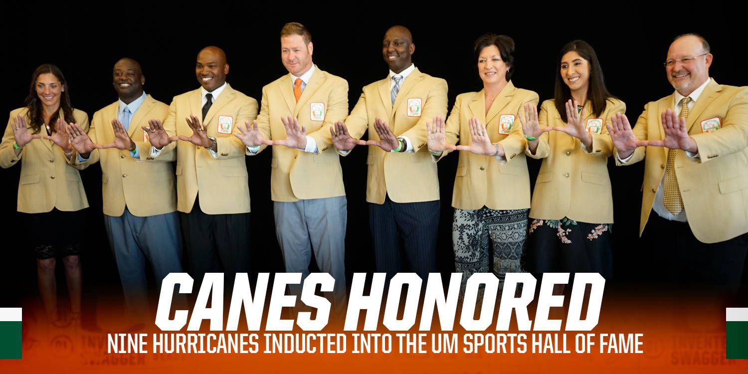 Nine Hurricanes Inducted Into UM Sports Hall of Fame