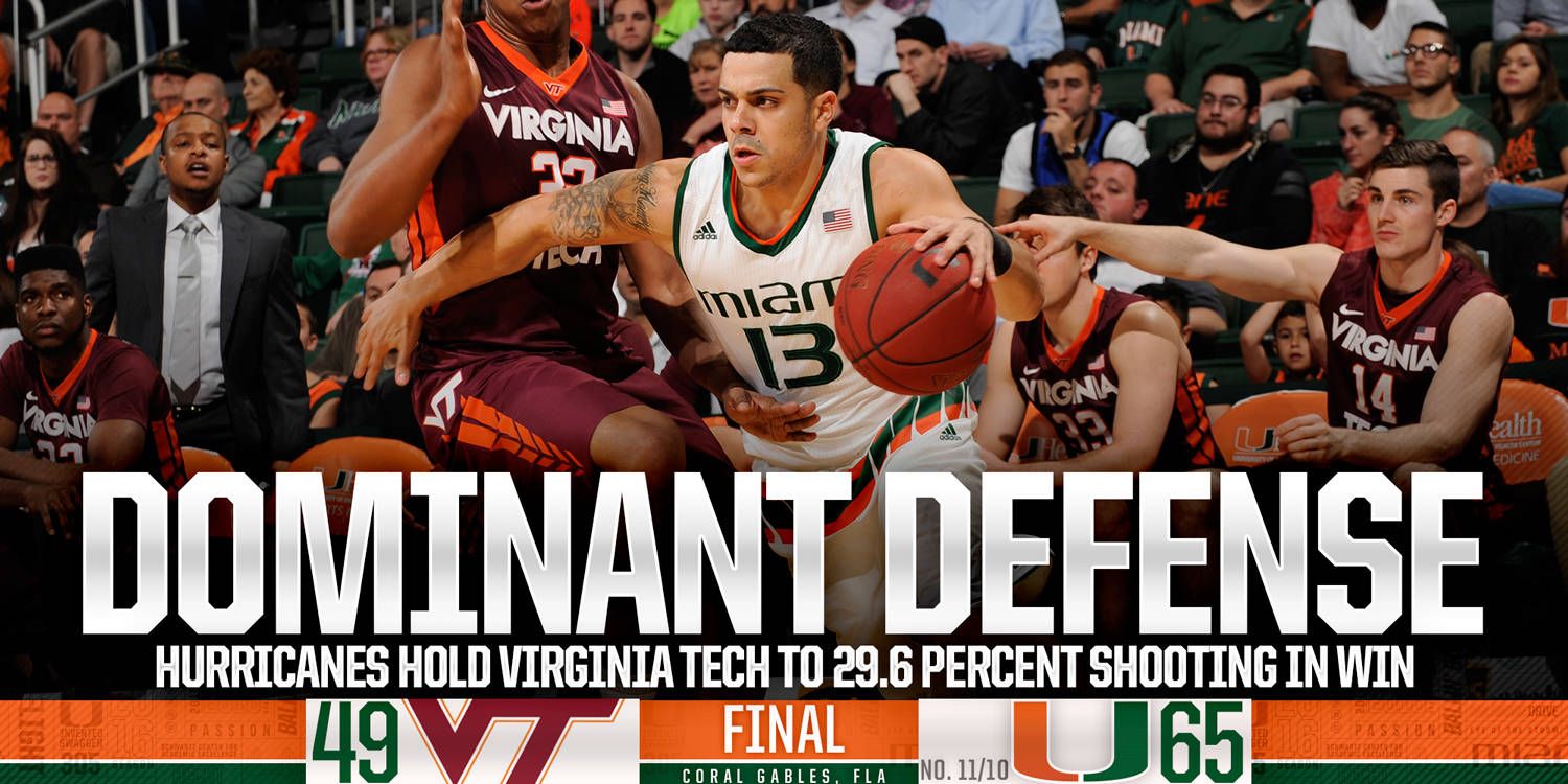 Hurricanes Hold VT to 29.6% Shooting in Win