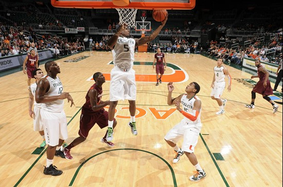 2012 Miami Hurricanes Men's Basketball vs Virginia Tech