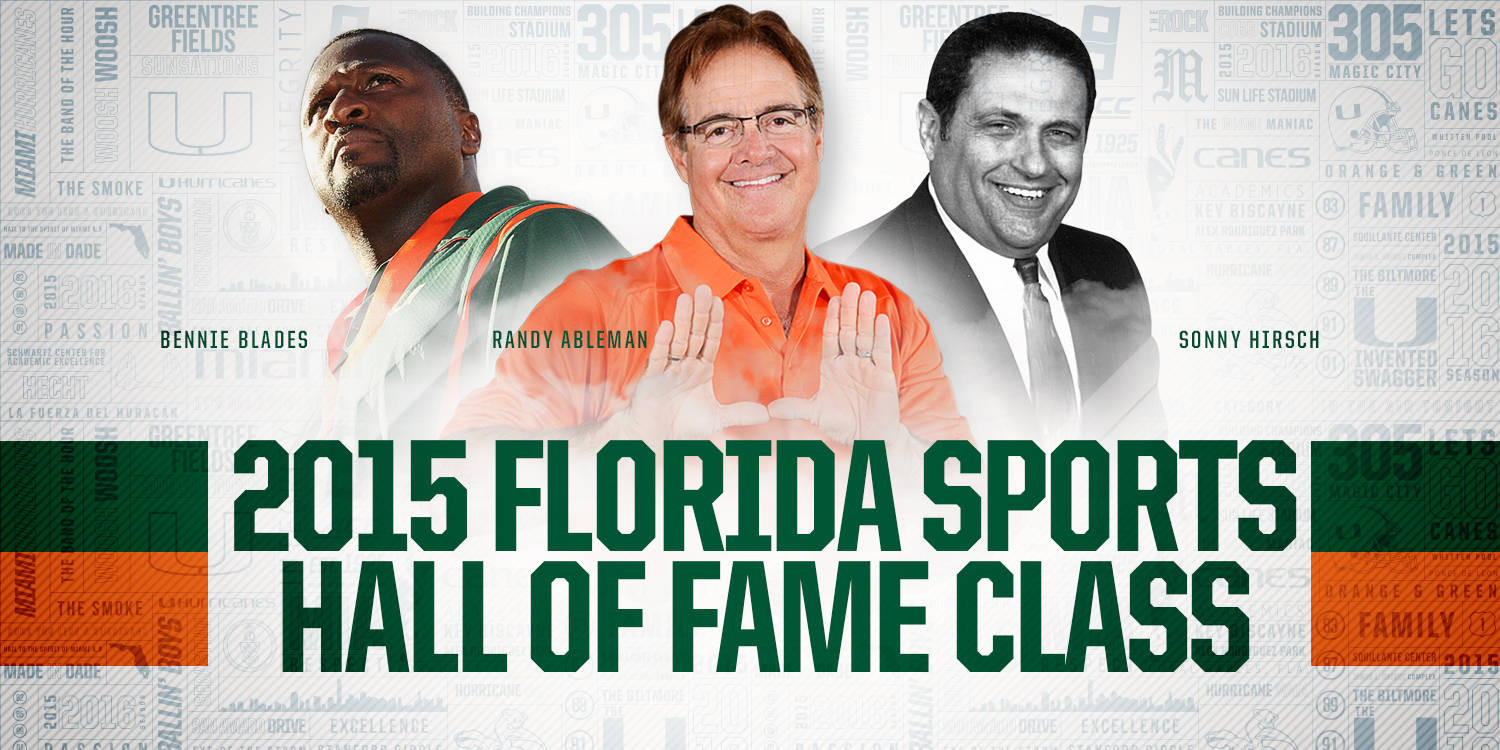 Three Canes Elected to Florida Sports Hall of Fame