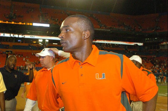 University of Miami Hurricanes head coach Randy Shannon led his team to a victory in a game against Charleston Southern University in the Canes...