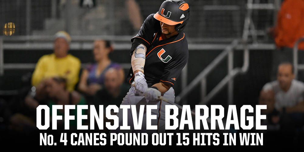 Offensive Barrage Leads No. 4 Miami to Victory