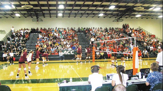 Miami's record crowd in the Knight Center