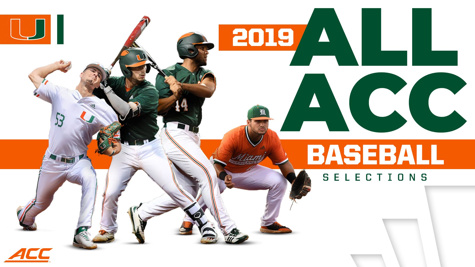 Four Hurricanes Named to All-ACC Baseball Teams