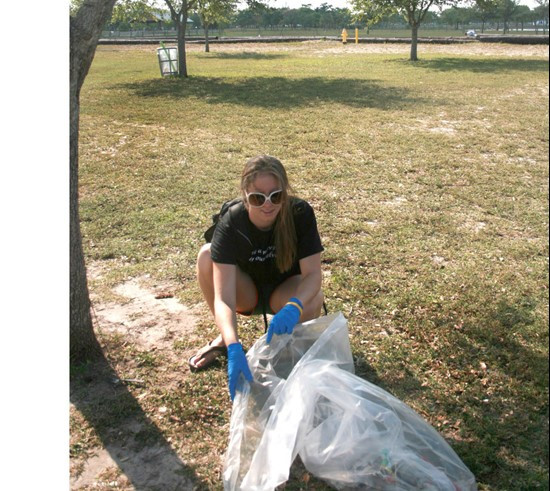 UM Staff, Coaches & Student Athletes volunteer at Amelia Earhart Park Community Service Project.