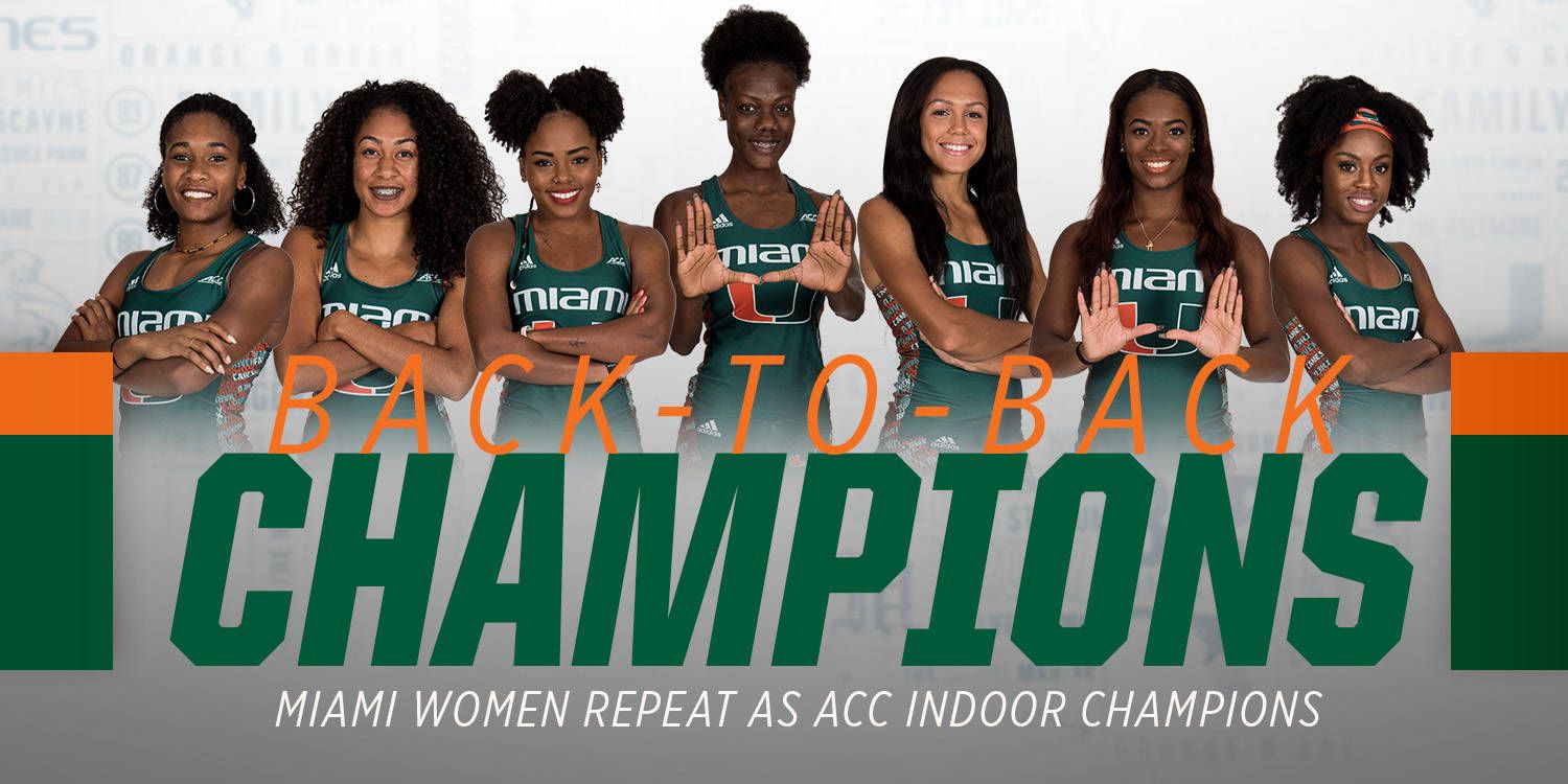 Miami Women’s Track Repeats as ACC Champions