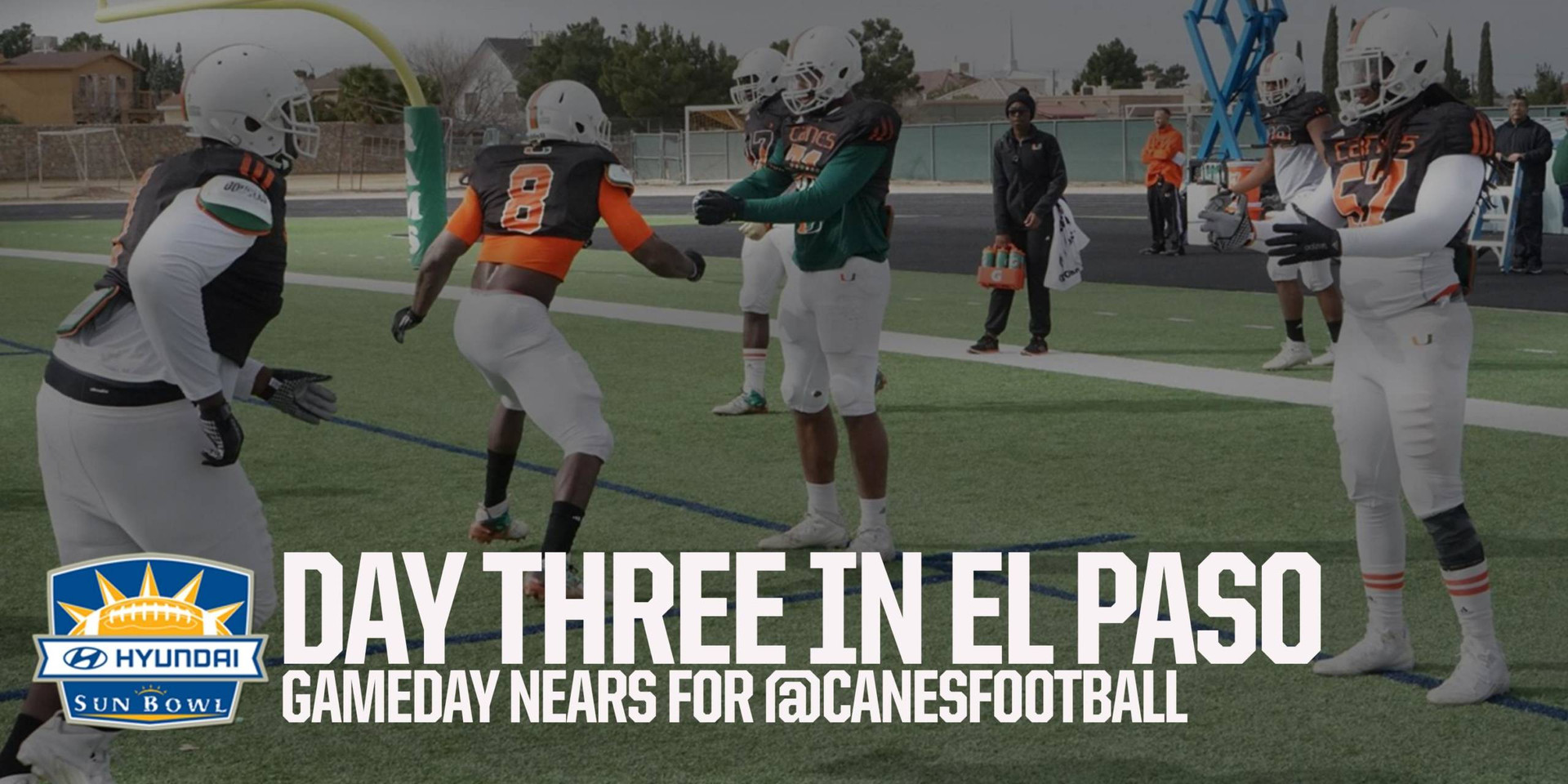 Miami Football Takes Part in Day Two of Practice in El Paso