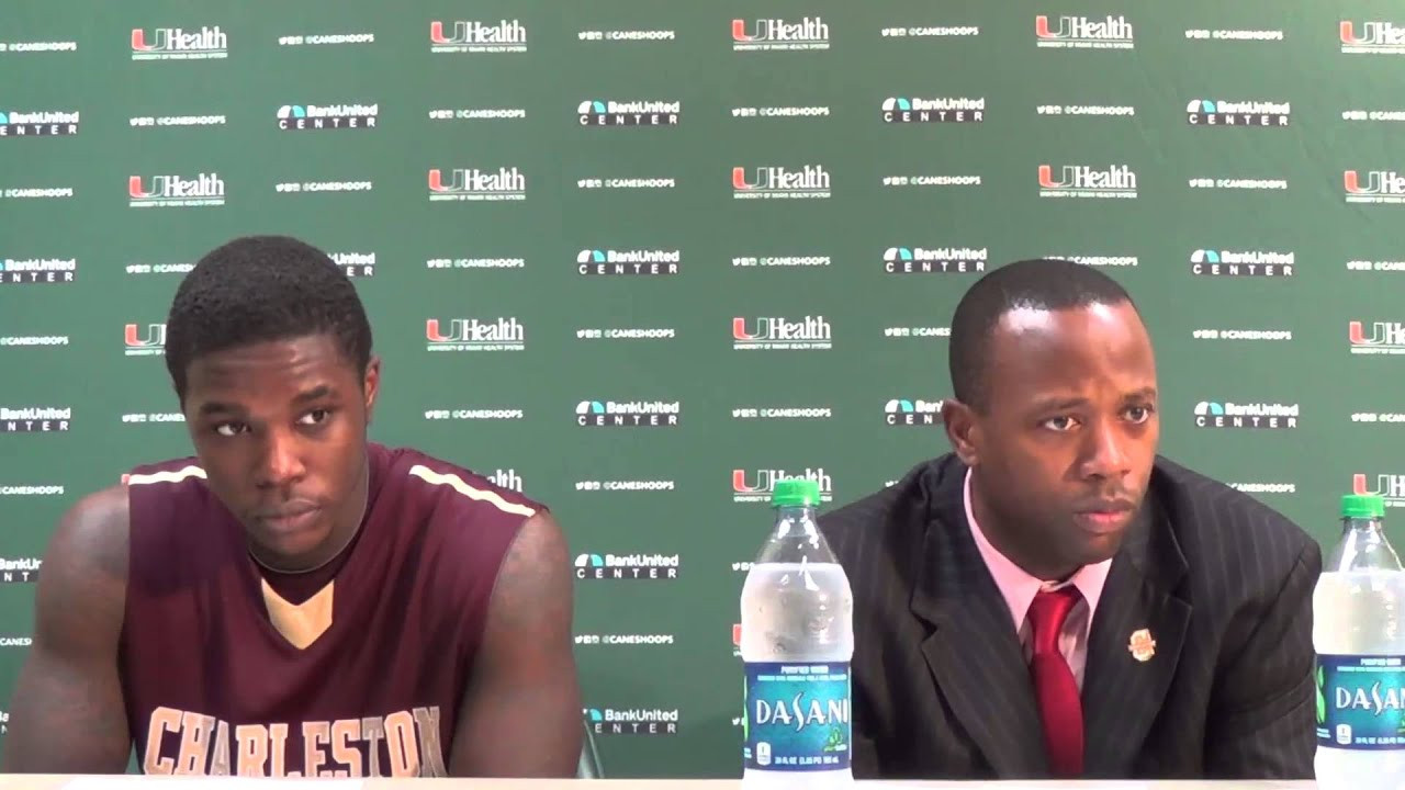 College of Charleston Coach Grant and Guard Stitt Talk Postgame Versus Miami (Dec. 30)