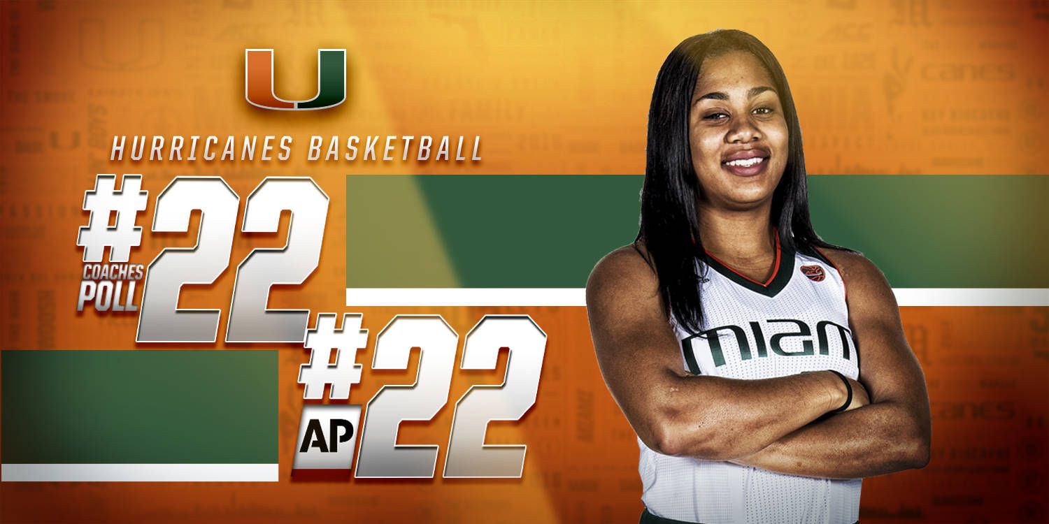@CanesWBB Ranked No. 22 in Both Polls