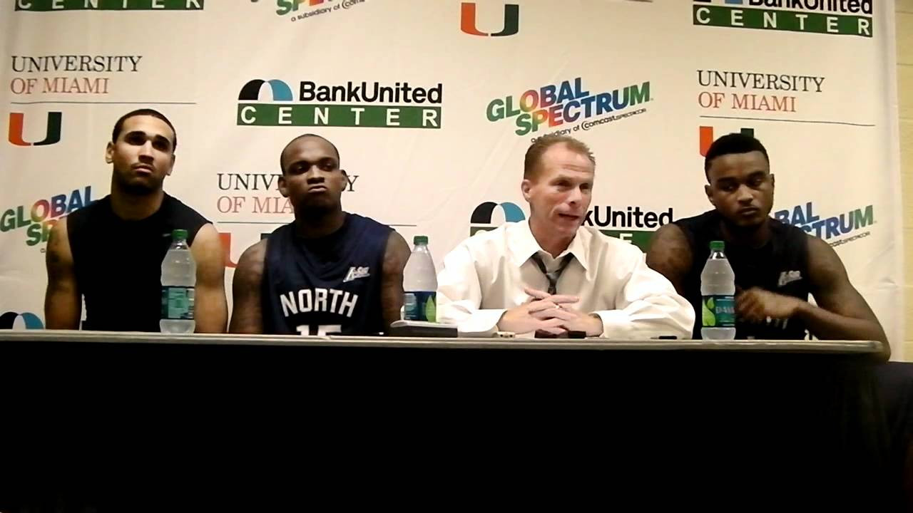 North Florida Players and Coach Post Game