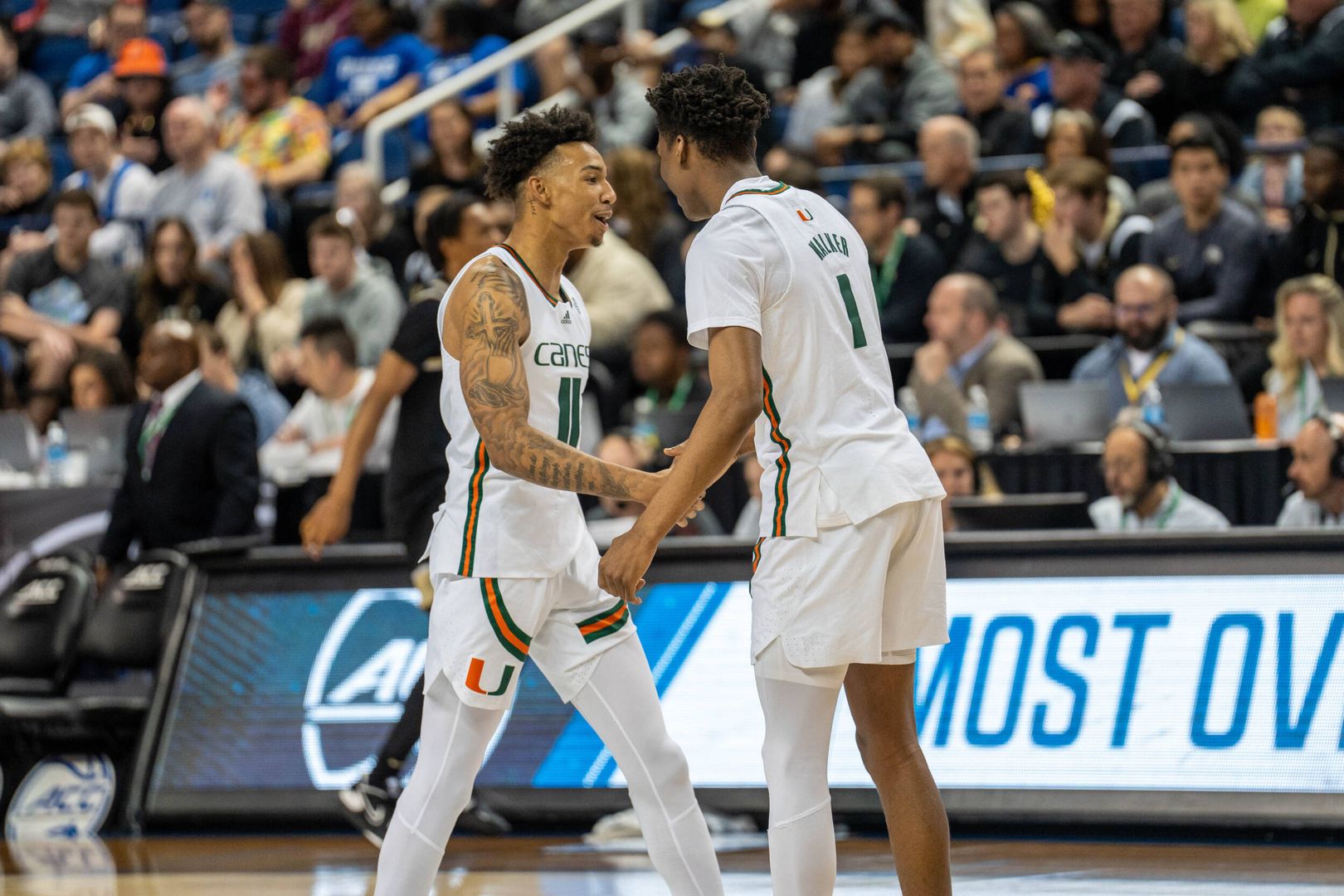MBB Defeats Wake Forest, 74-72, in ACC Tournament Opener