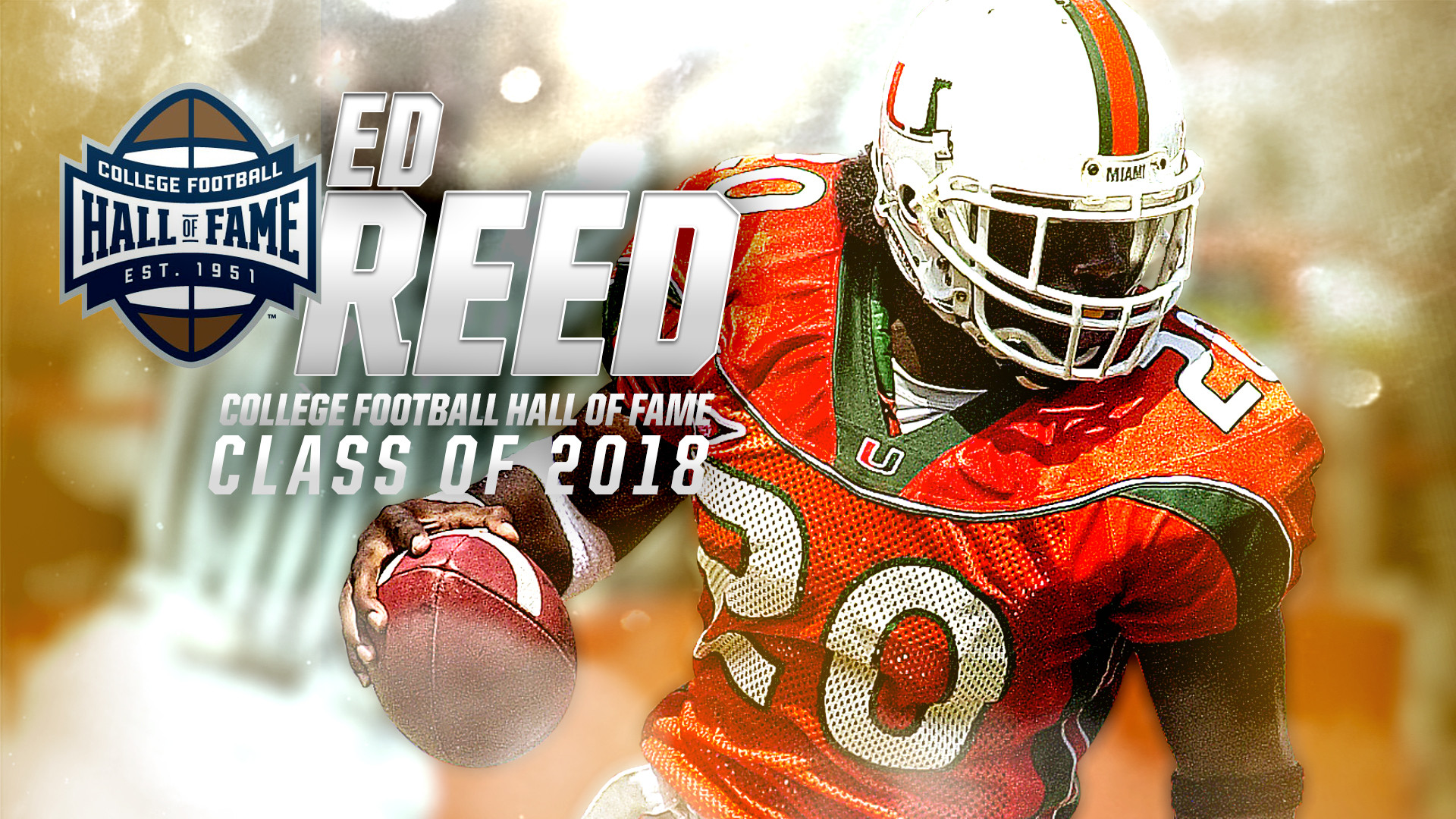 Ed Reed Selected to College Football Hall of Fame