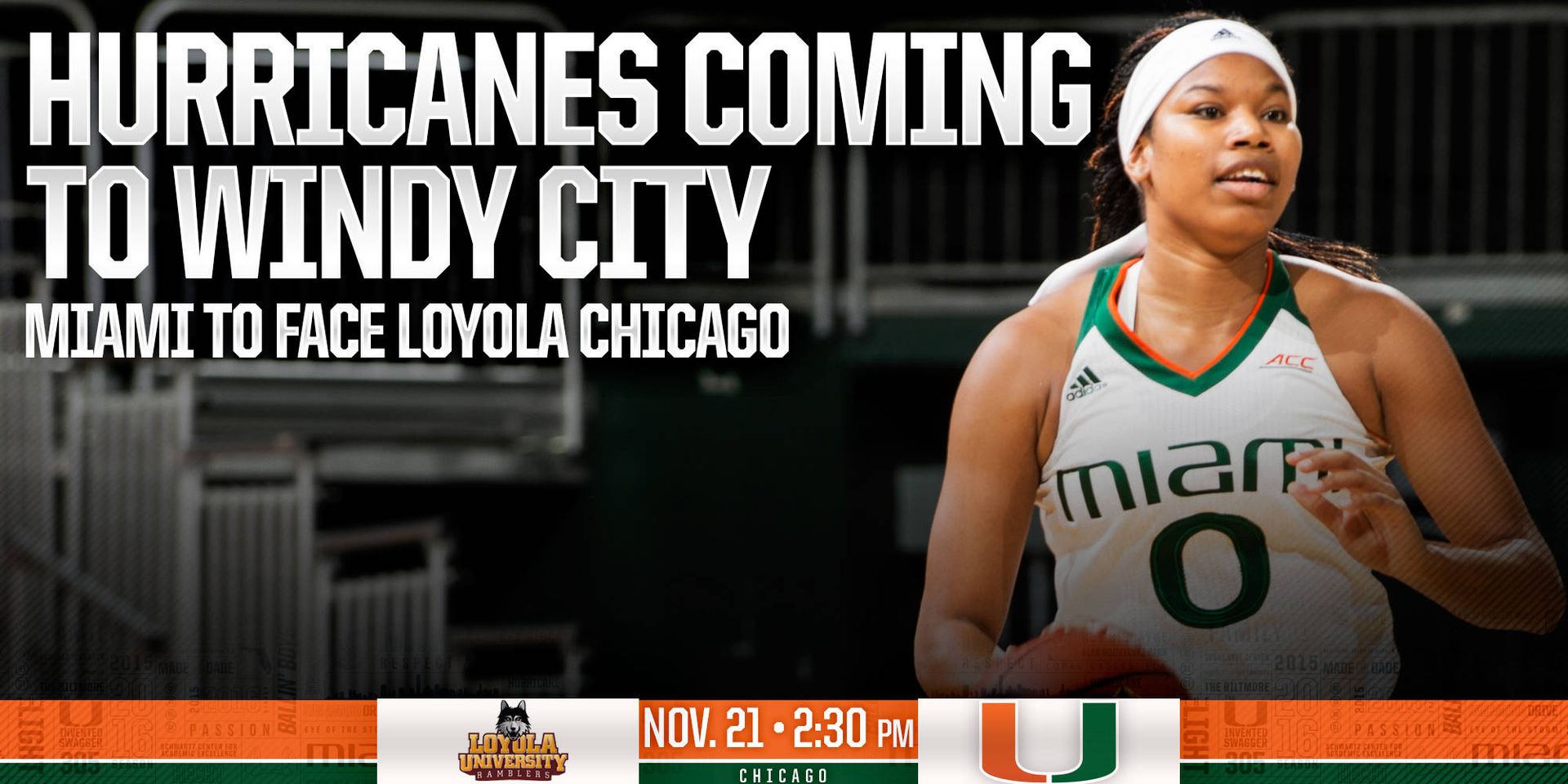 Game Day: @CanesWBB at Loyola Chicago Nov. 21