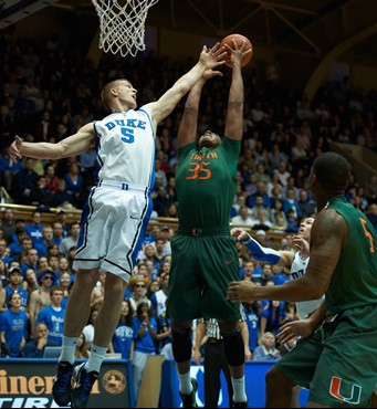 05 February 2012   Miami vs. Duke, from Cameron Indoor Stadium in Durham, NC.