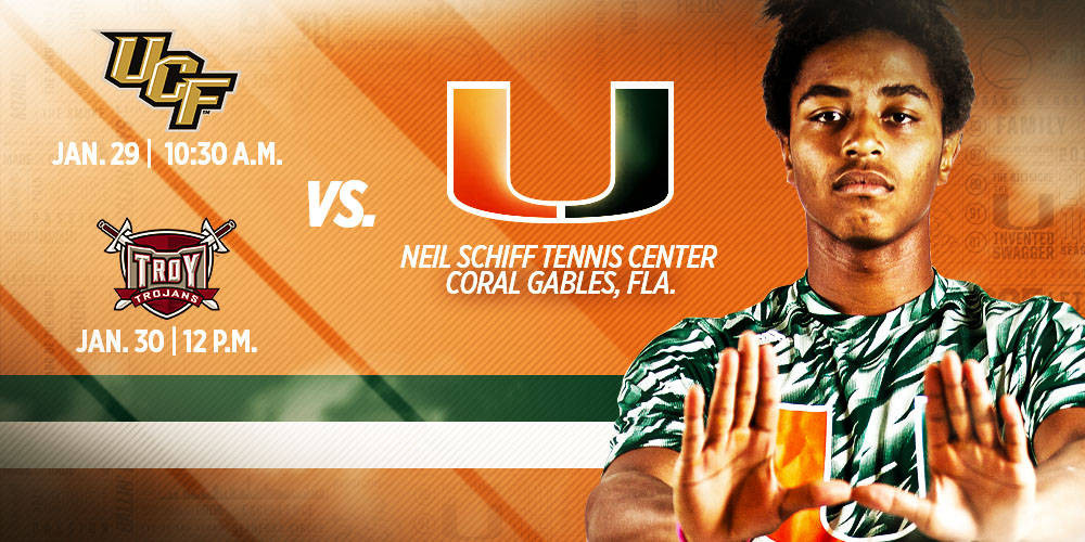 @CanesMensTennis To Host UCF & No. 46 Troy