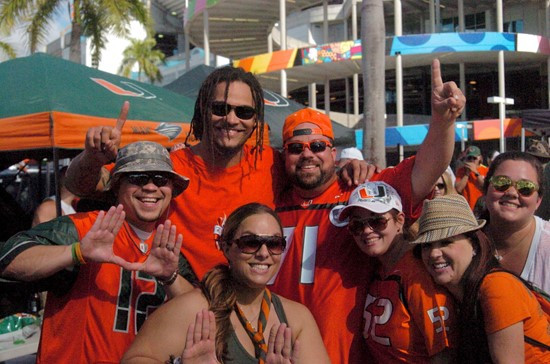 Tailgating at SunLife Stadium before a game against the University of South Florida Bulls at Sun Life Stadium on November 17, 2012. Photo by Steven...