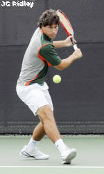 Hurricanes Men's Tennis Falls to Georgia Tech, 4-3