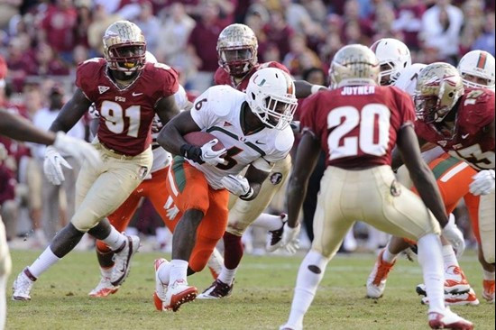 Lamar Miller -- 2011 Miami Hurricanes Football @ Florida State by J.C. CaneShooter Ridley
