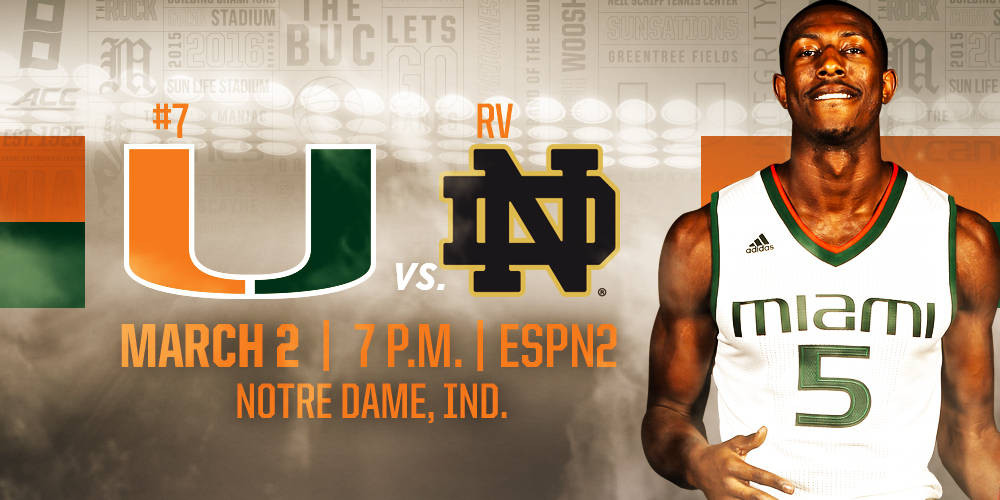 Game Day: No. 7 Miami at Notre Dame