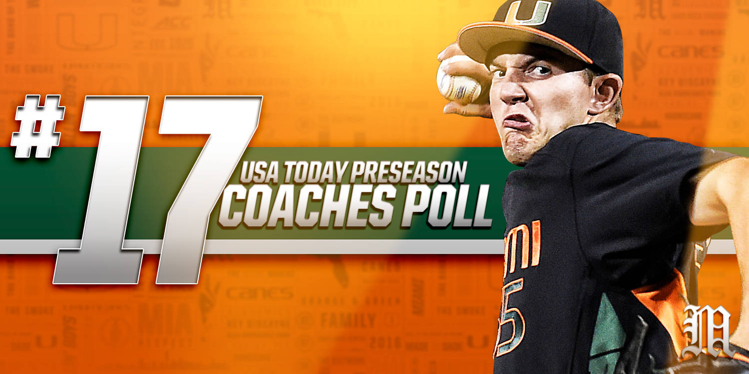 Baseball Ranked No. 17 in USA Today Coaches Poll