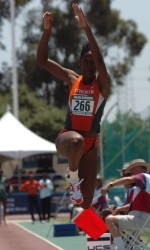 Former Hurricane Charles Advances to Long Jump Final