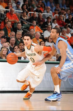 2012 Miami Hurricanes Men's Basketball vs North Carolina