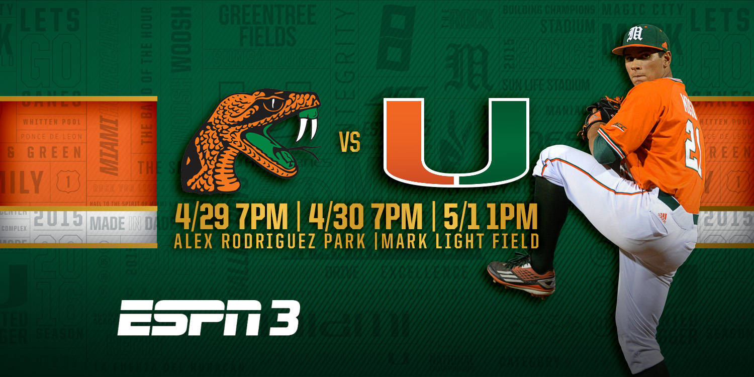 No. 4 Miami to Host Rattlers at Mark Light Field