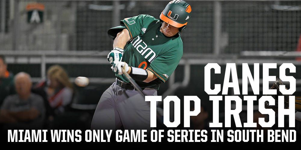 No. 2 Miami Tops Irish 10-2 in Only Game of Series