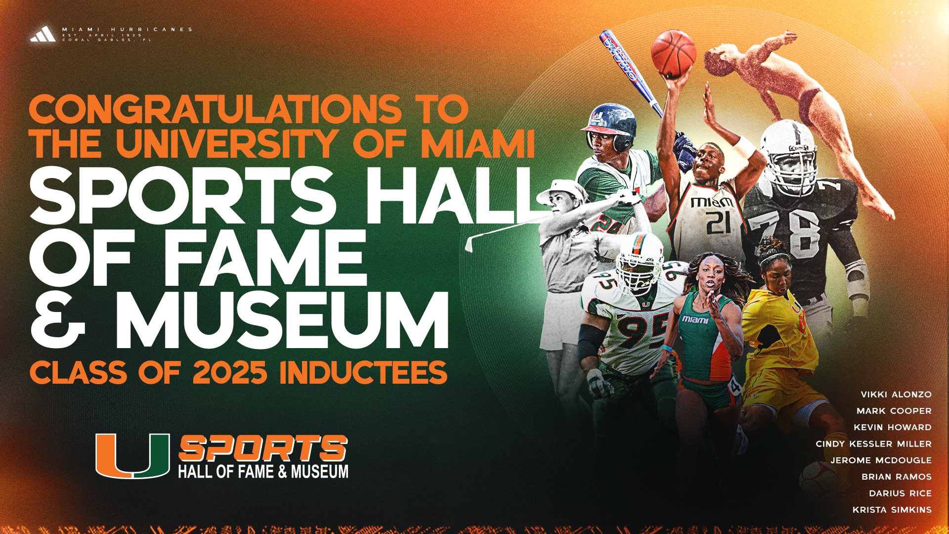 UM Sports Hall of Fame & Museum Announces Class of 2025 Inductees