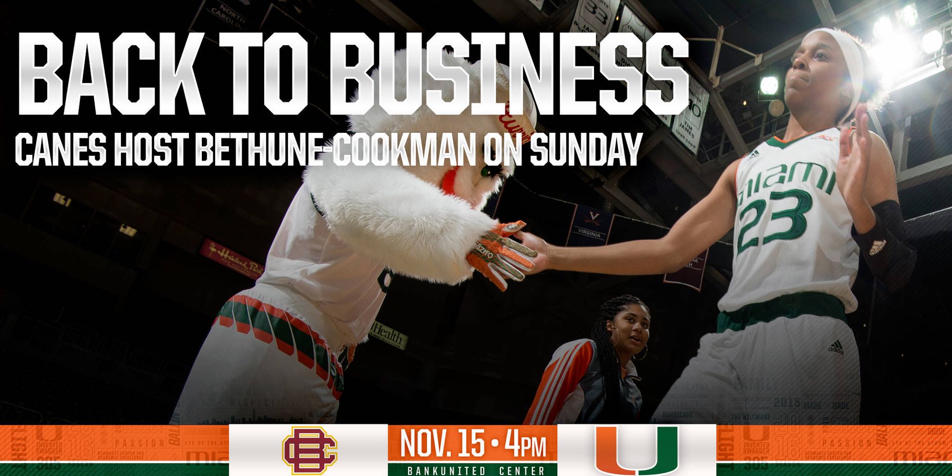 @CanesWBB to Face Bethune-Cookman at the BUC