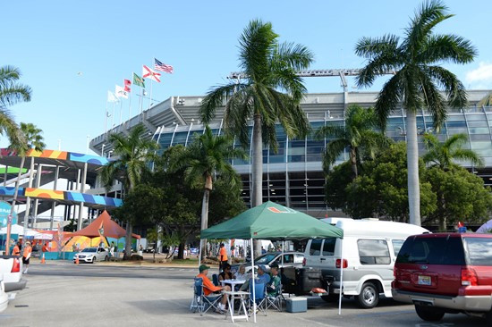 The University of Miami Hurricanes take on their ACC rivals, the North Carolina Tar Heels at Sun Life Stadium on November 1, 2014. Photos by Steven...