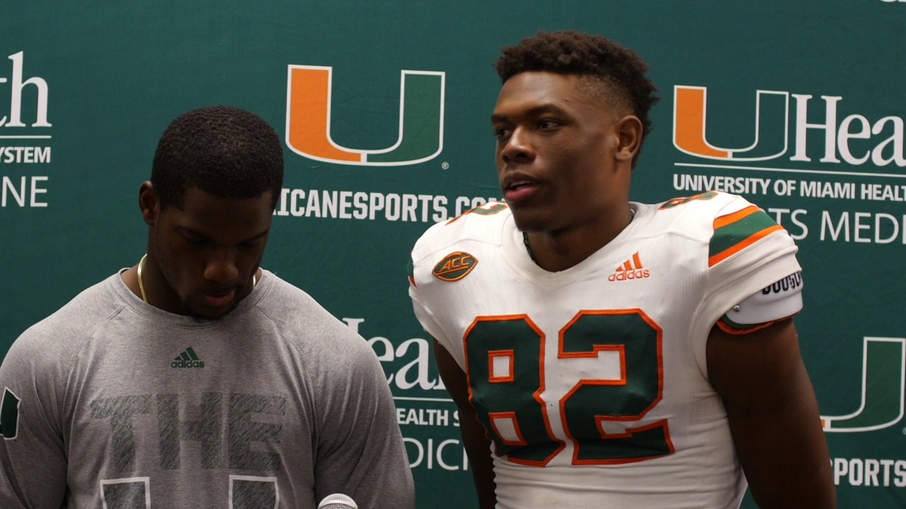 Mark Walton and Ahmmon Richards | Post Game Presser | 11.19.16