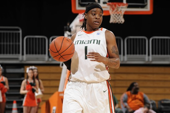 2011 Miami Hurricanes Women's Basketball vs Maryland - Riquna Williams