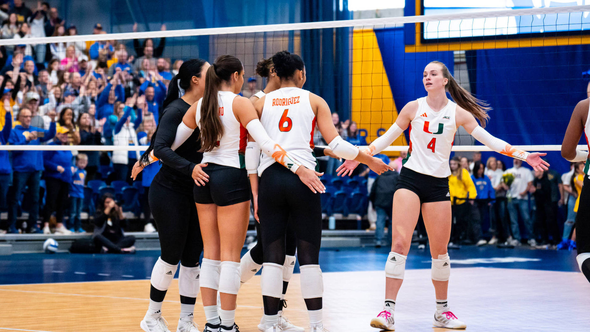 Hurricanes Drop Three Sets to No. 1 Pitt