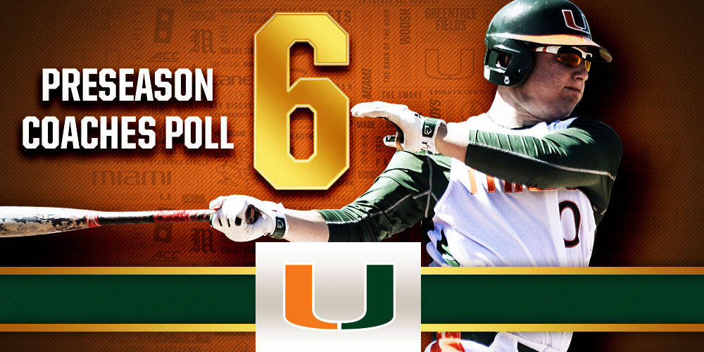 Baseball Ranked No. 6 in USA Today Coaches Poll